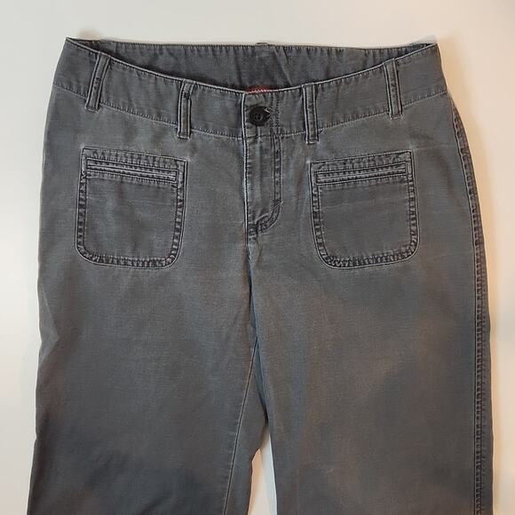 The North Face Capri Pants 100% Cotton Women's Sz 8 Regular Gray NICE! - Picture 3 of 13
